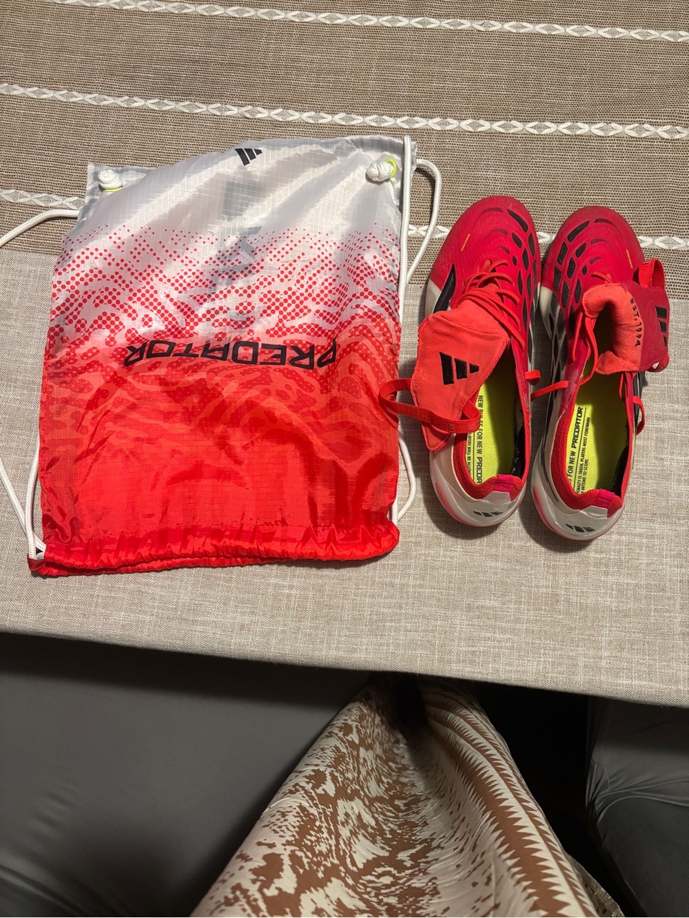 Adidas Predator Elite FG Soccer Cleats – Size 9.5 – Red/White